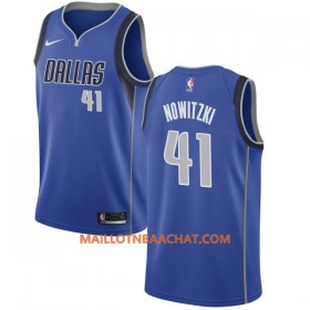 Maillot NBA Dallas Mavericks Dirk Nowitzki 41 Nike 2017-18 Royal Swingman - Homme